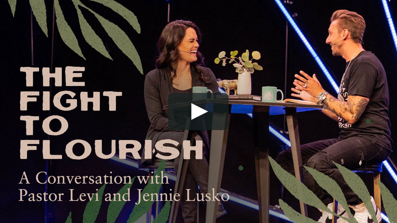 Levi and Jennie Lusko having a conversation
